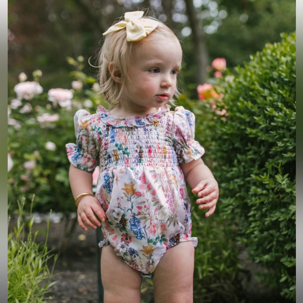 Ivy City Cordelia floral romper - great for Easter!